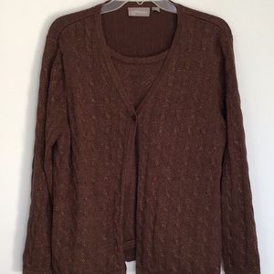 Croft & barrow 2fer sparkly sweater size 1X
